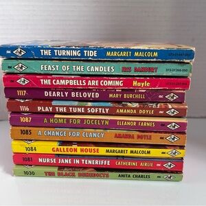 Vintage A Harlequin Romance 10 books collection LOT 6